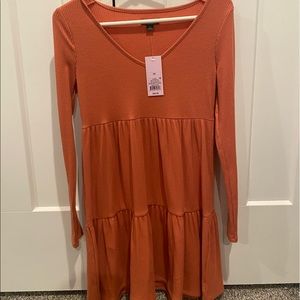 Salmon/Burnt Orange dress